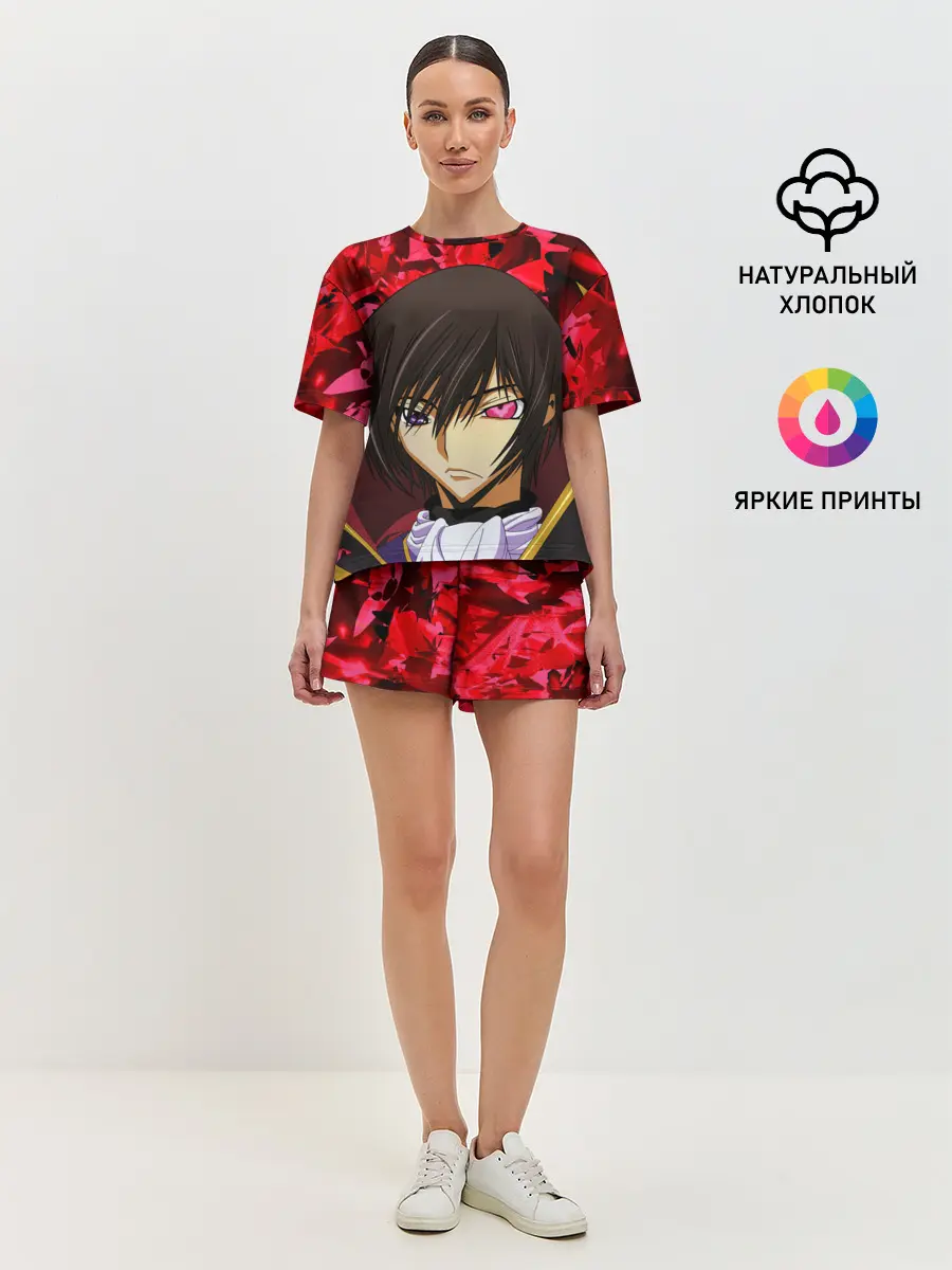 Женская пижама с шортами / GODE GEASS textured