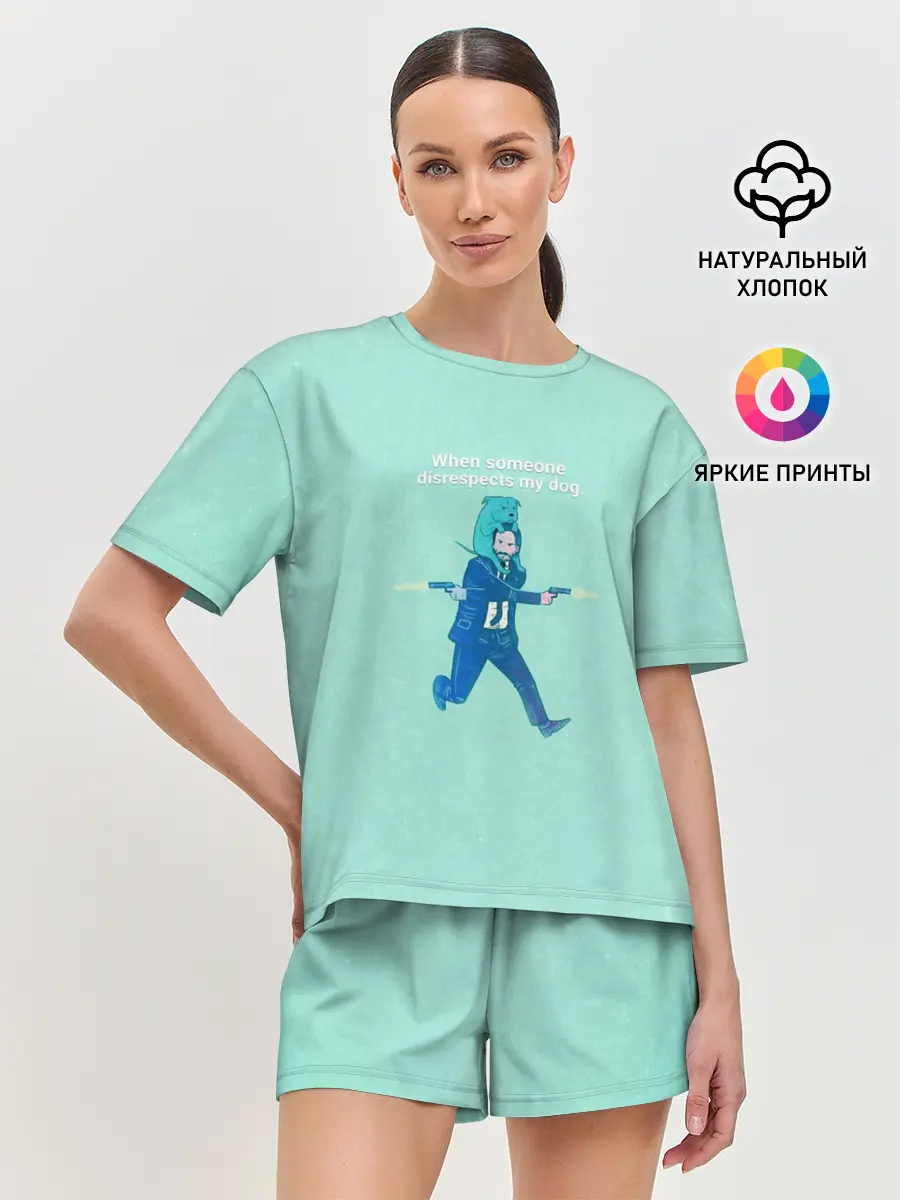 Женская пижама с шортами / Джон Уик