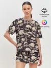 Женская пижама с шортами / Черепа