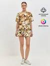 Женская пижама с шортами / Желтые бриллианты