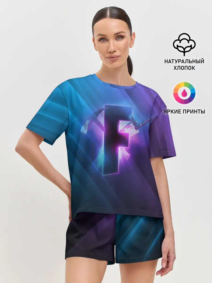 Женская пижама с шортами / FORTNITE.