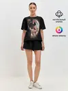 Женская пижама с шортами / Девушка с лошадью