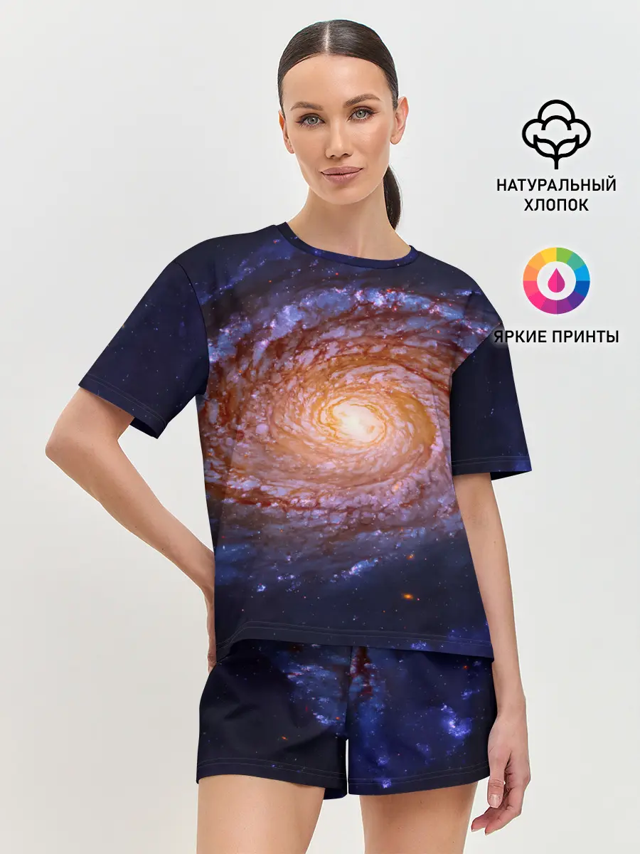 Женская пижама с шортами / ГАЛАКТИКА