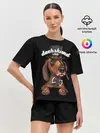 Женская пижама с шортами / Такса в цилиндре