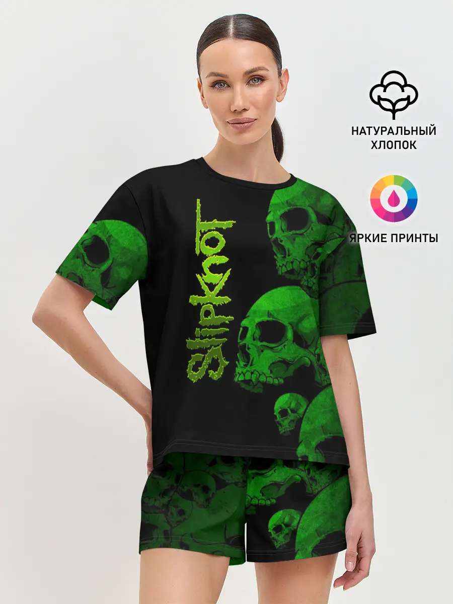 Женская пижама с шортами / Slipknot