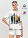 Женская пижама с шортами / Четыре хранителя леса