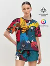 Женская пижама с шортами / Годзилла