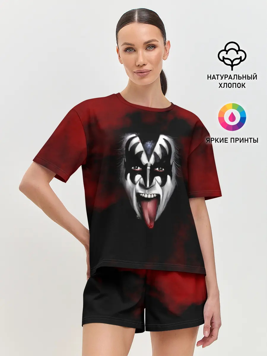 Женская пижама с шортами / Kiss