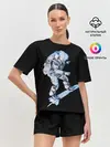 Женская пижама с шортами / Космонавт