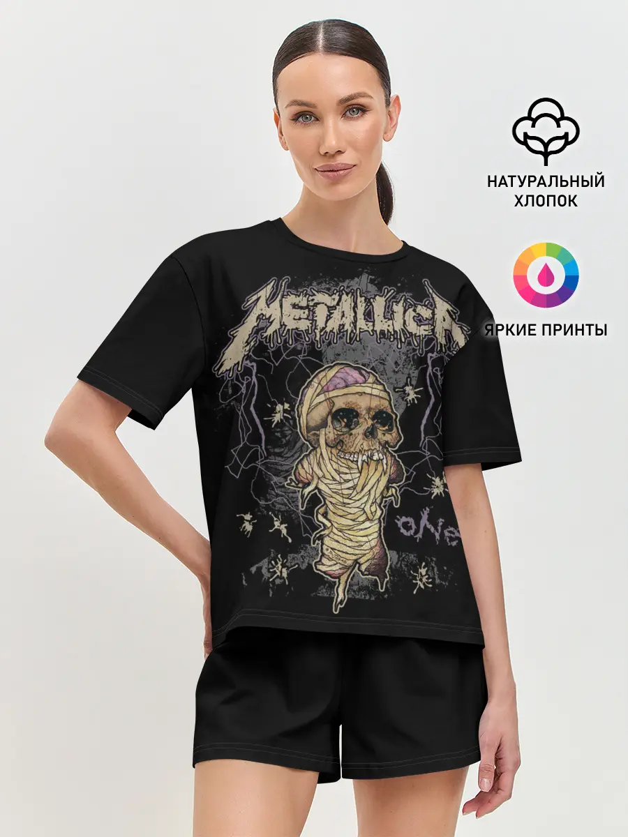 Женская пижама с шортами / Metallica