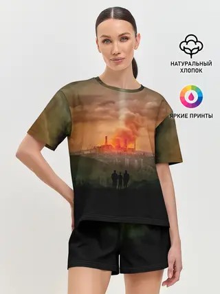 Женская пижама с шортами / Чернобыль 9