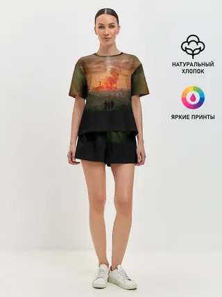 Женская пижама с шортами / Чернобыль 9