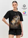Женская пижама с шортами / Гнедая лошадь