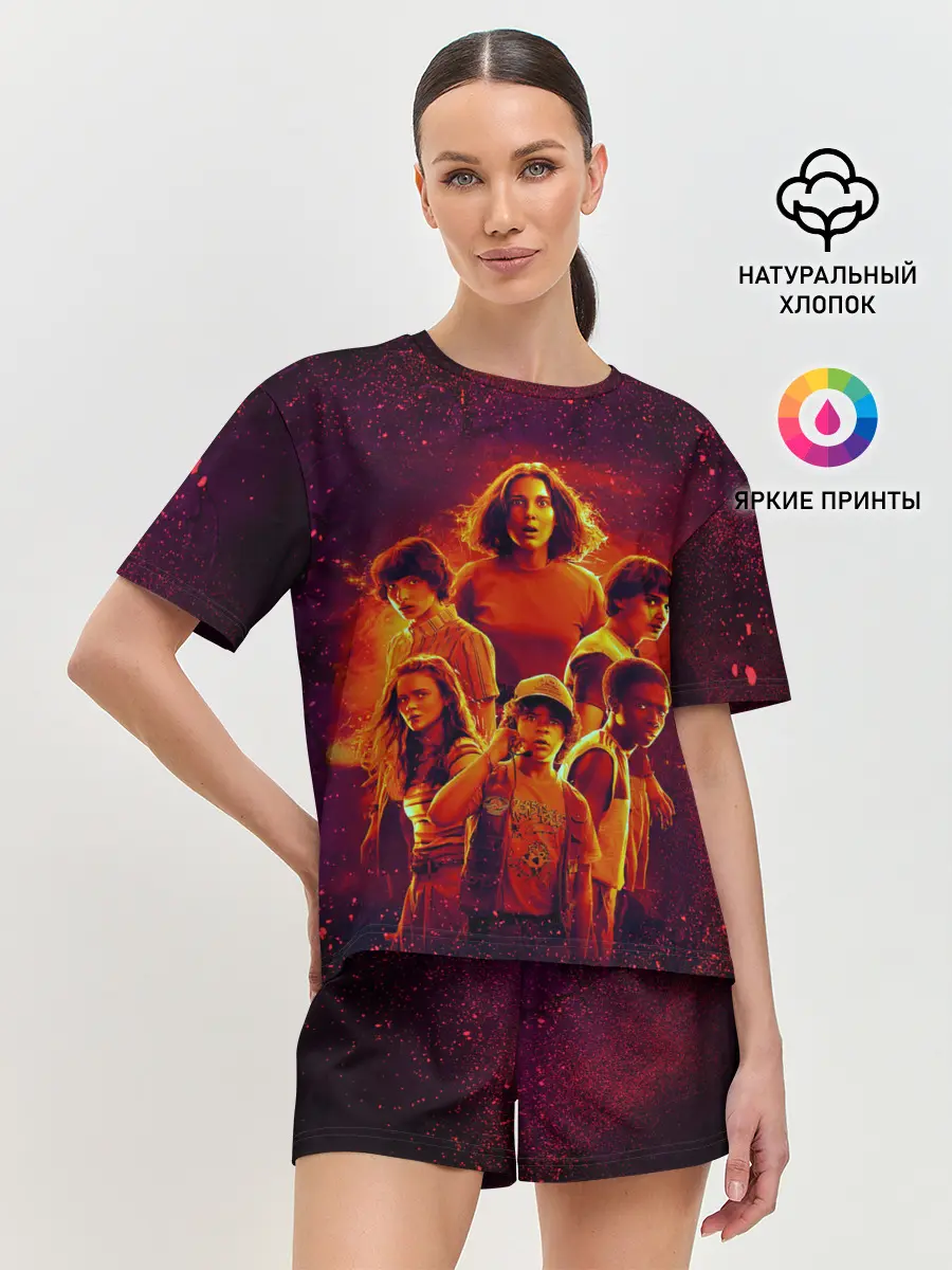 Женская пижама с шортами / STRANGER THINGS - 3 сезон