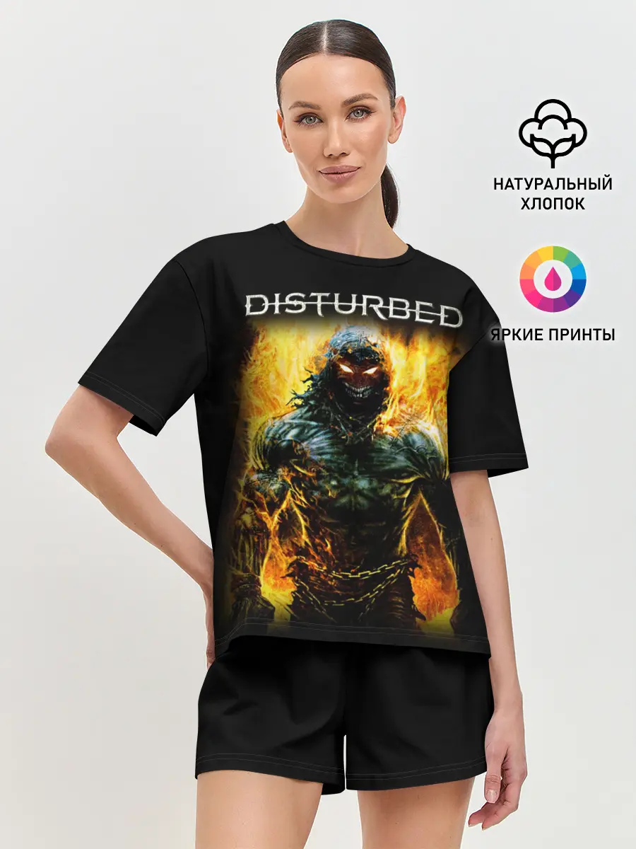 Женская пижама с шортами / Disturbed