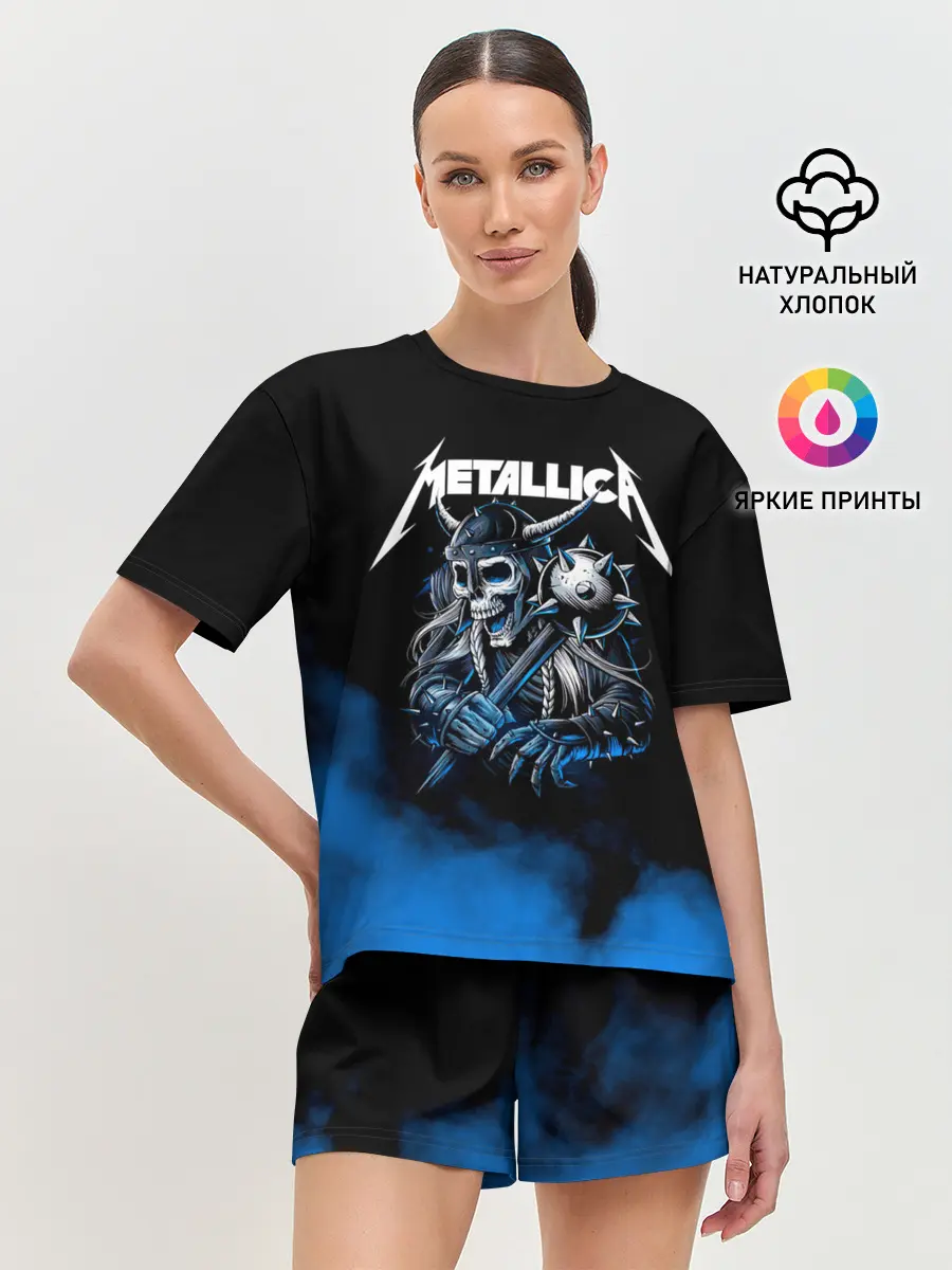 Женская пижама с шортами / Metallica
