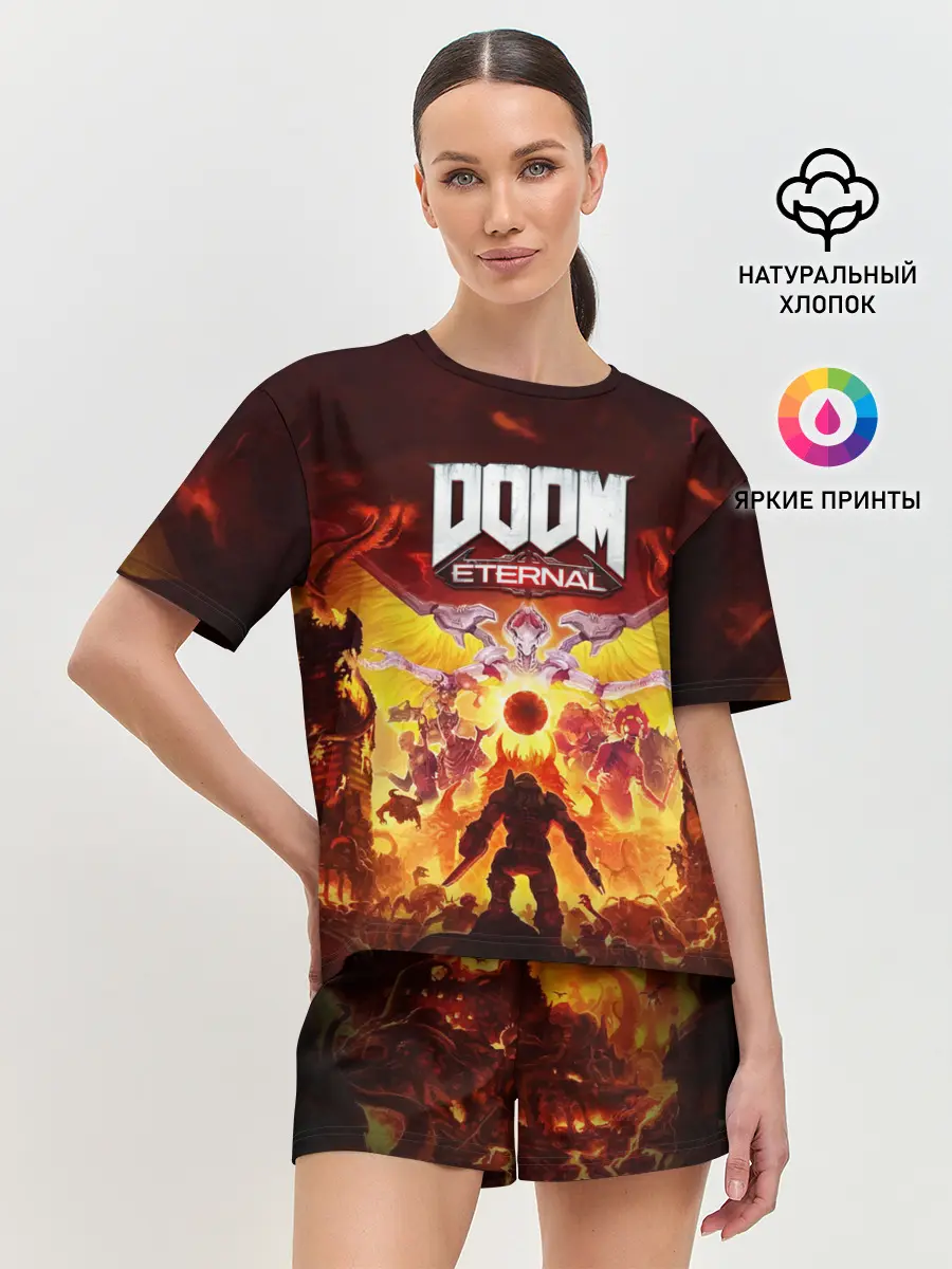 Женская пижама с шортами / DOOM Eternal