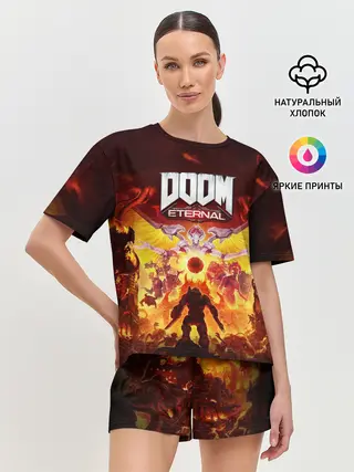 Женская пижама с шортами / DOOM Eternal