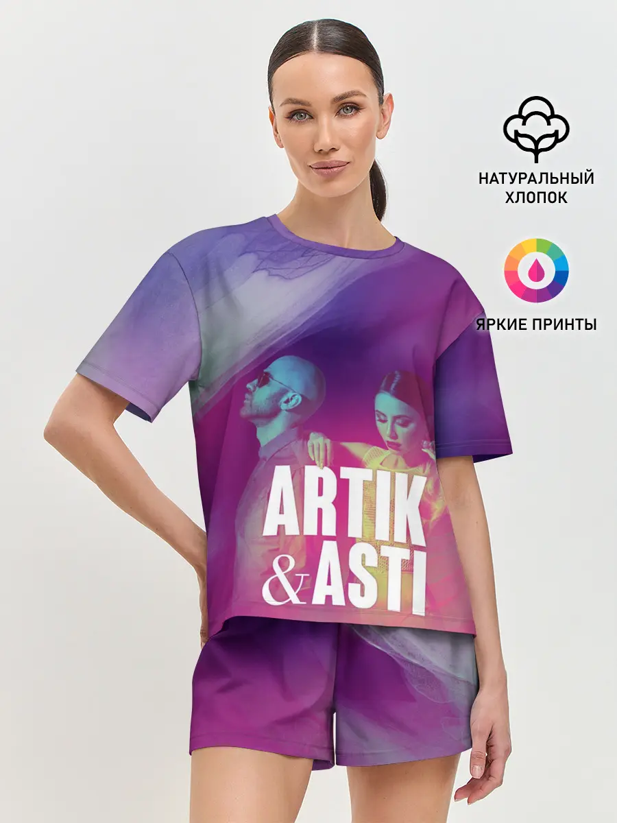 Женская пижама с шортами / Asti & Artik
