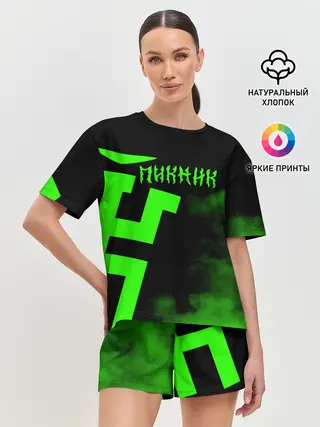 Женская пижама с шортами / Пикник