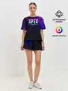Женская пижама с шортами / Apex Legends. Neon logo