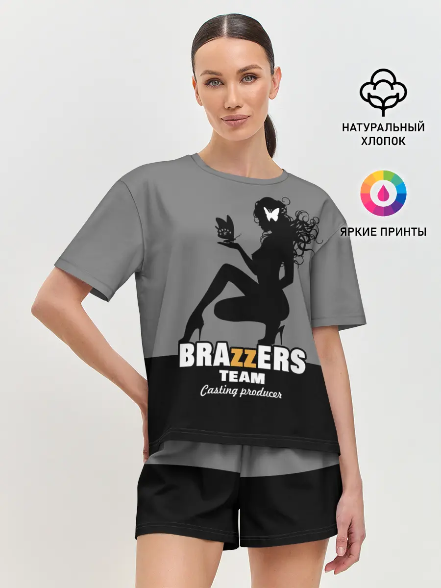 Женская пижама с шортами / Brazzers team Casting-producer