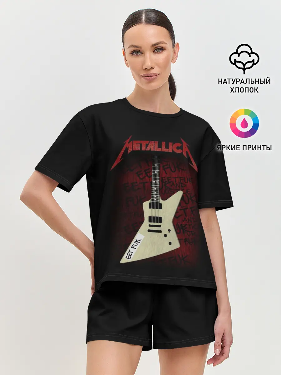 Женская пижама с шортами / Metallica