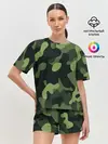 Женская пижама с шортами / Камуфляж