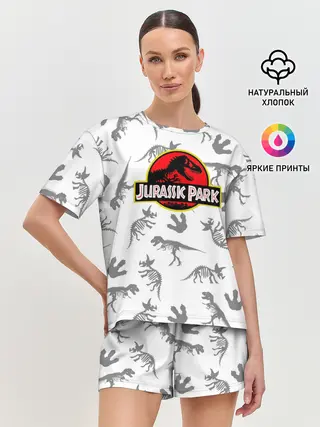 Женская пижама с шортами / Парк Юрского Периода
