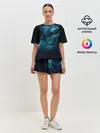 Женская пижама с шортами / Космос