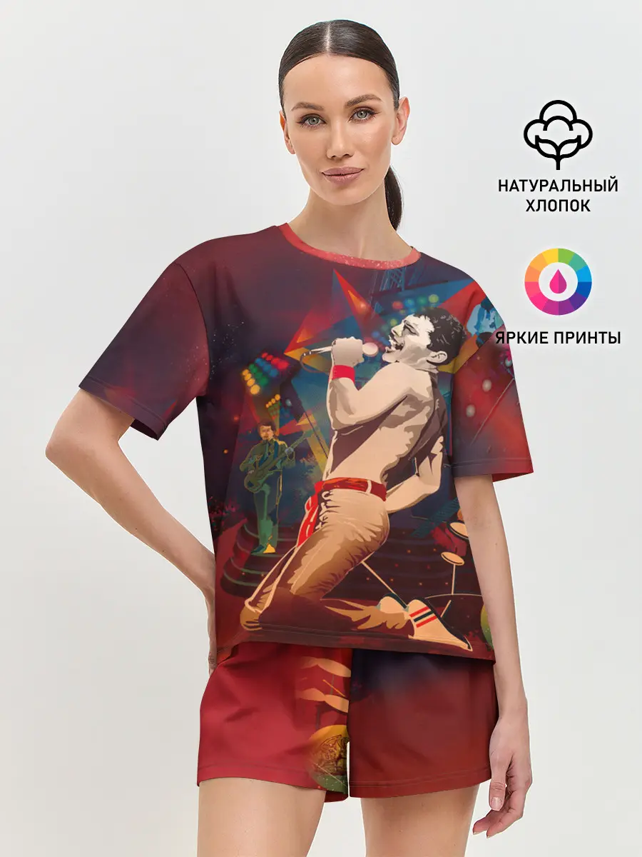 Женская пижама с шортами / Фредди Меркьюри