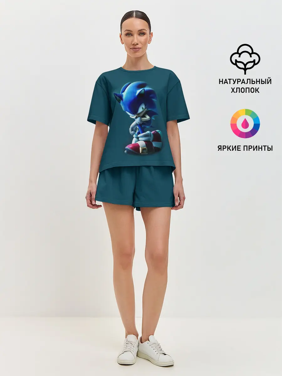 Женская пижама с шортами / Sonic