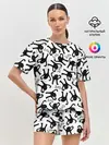 Женская пижама с шортами / ЪУЪ СЪУКА ГЛИТЧ