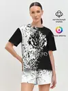 Женская пижама с шортами / чб спрей оверлорд
