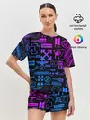 Женская пижама с шортами / ЛУЧШИЕ ПРИНТЫ LOGOBOMBING