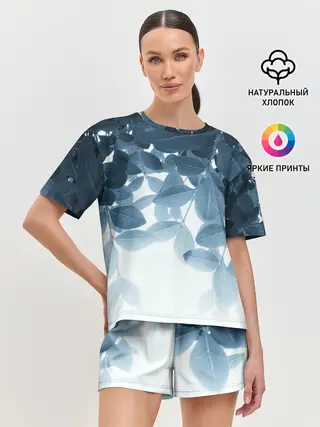 Женская пижама с шортами / Тропики