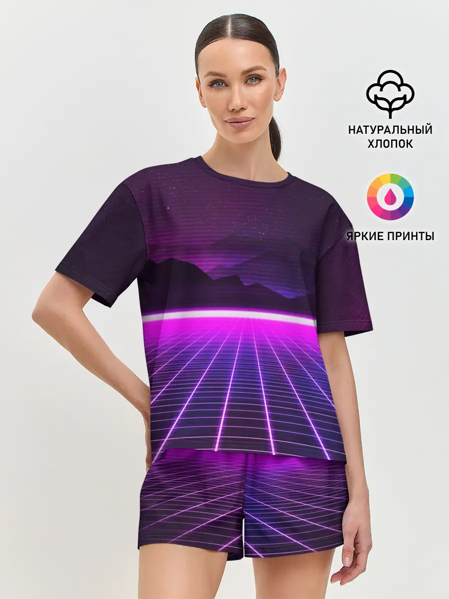 Женская пижама с шортами / 90 YEARS sunrise