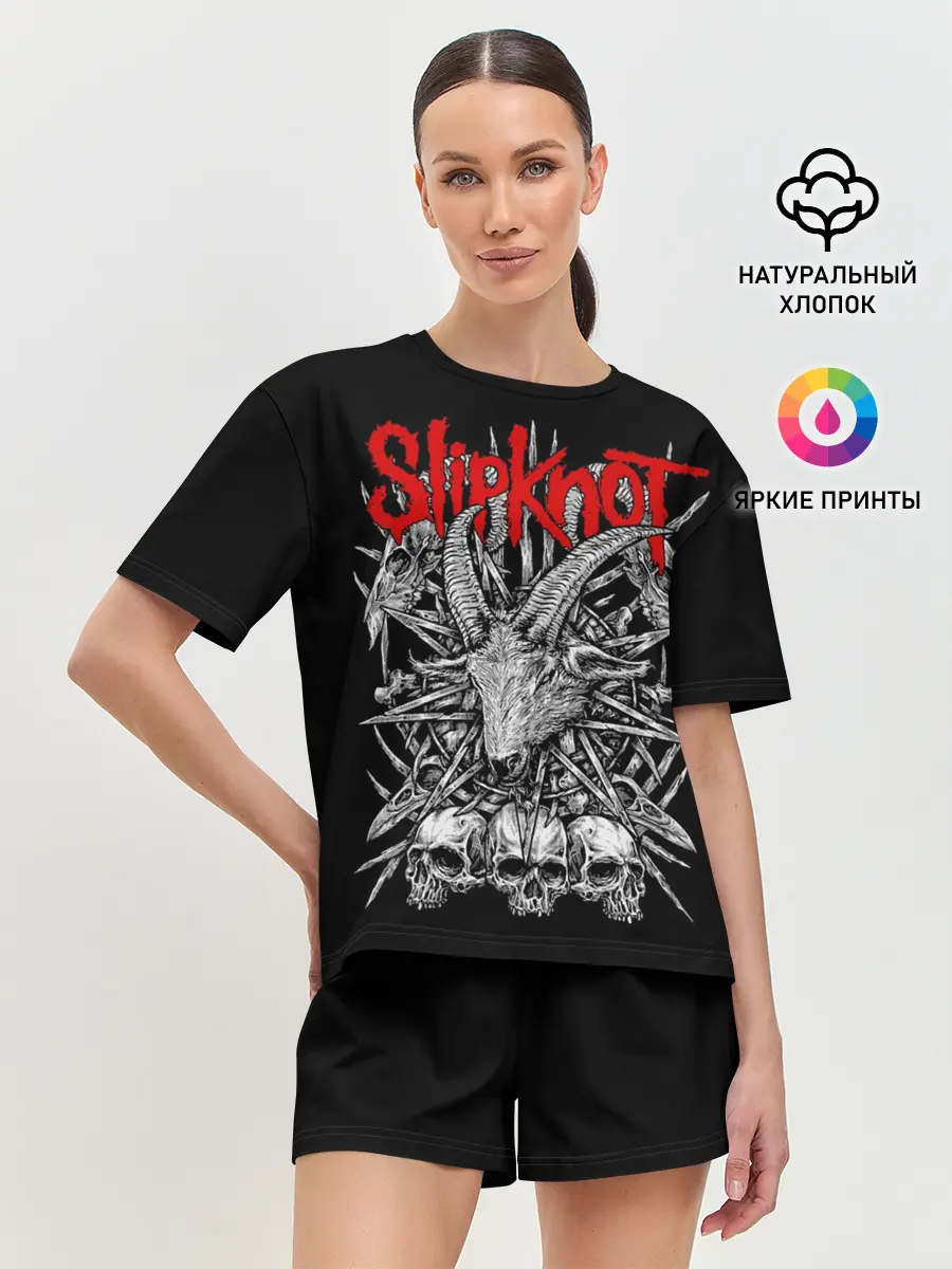 Женская пижама с шортами / Slipknot