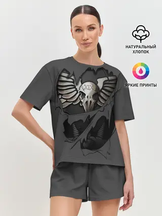 Женская пижама с шортами / Броня Гвардии Ворона