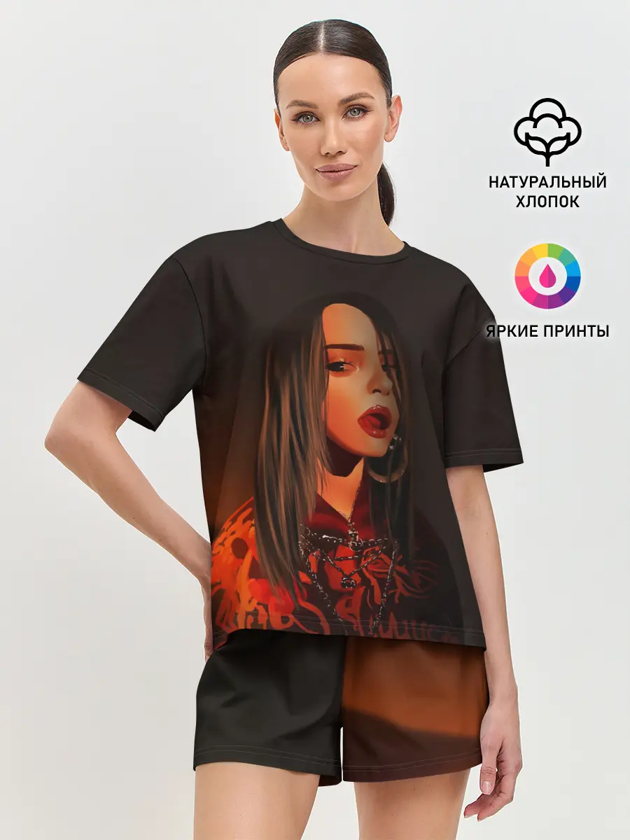 Женская пижама с шортами / Billie Eilish