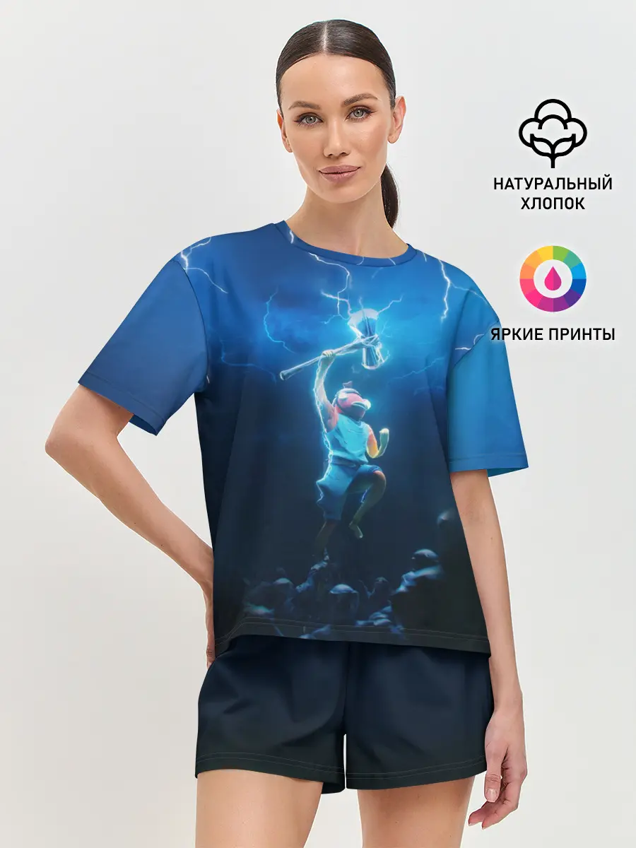 Женская пижама с шортами / КАРАСЬ FORTNITE