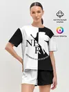 Женская пижама с шортами / Nerv black and white
