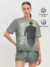 Женская пижама с шортами / Острые козырьки