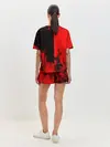 Женская пижама с шортами / BLACK RED FIRE