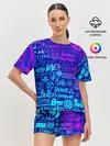 Женская пижама с шортами / ЛОГОТИПЫ РОК ГРУПП