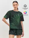 Женская пижама с шортами / Листья