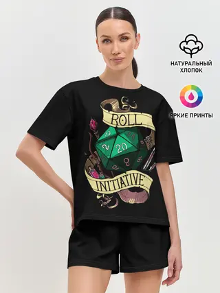 Женская пижама с шортами / Roll 20