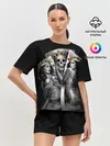 Женская пижама с шортами / Череп Король