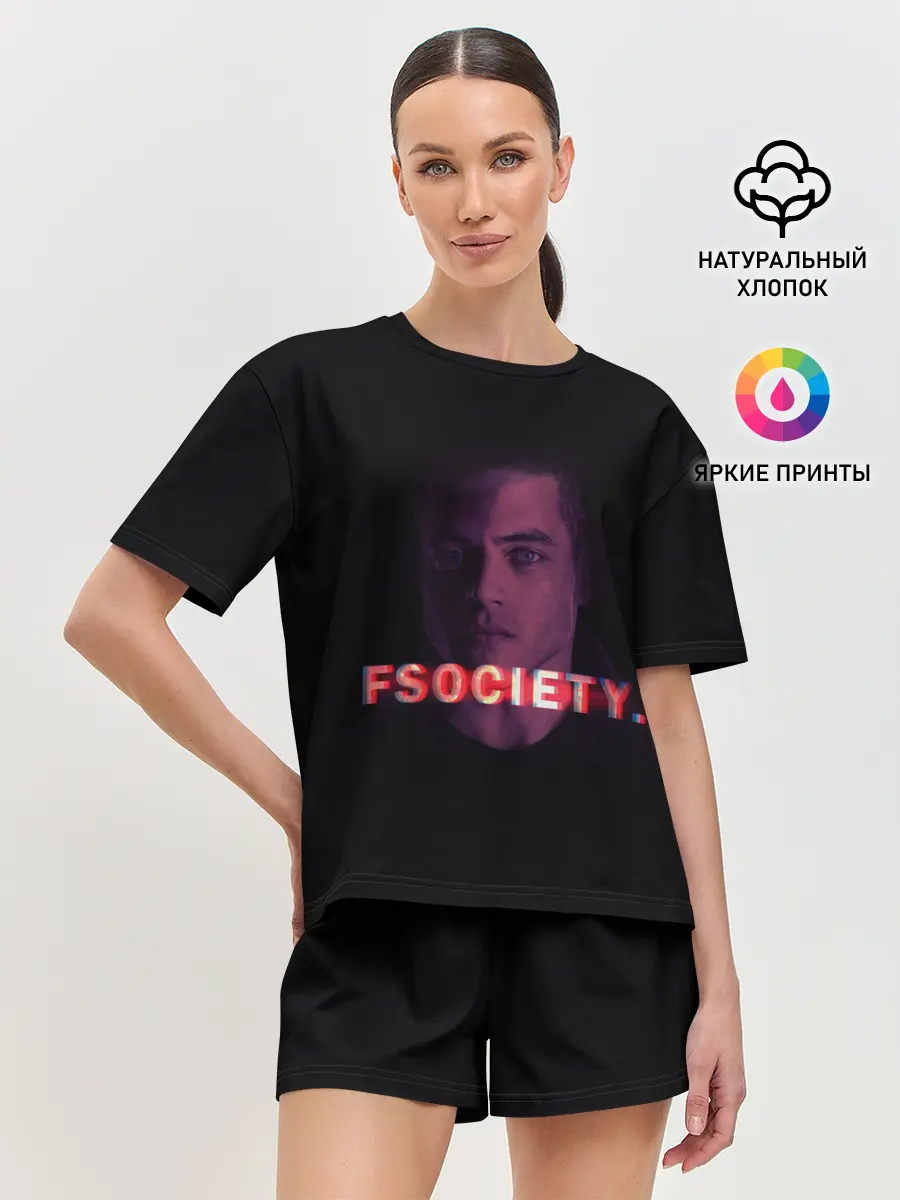 Женская пижама с шортами / Мистер Робот