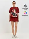 Женская пижама с шортами / Zero Two в наушниках